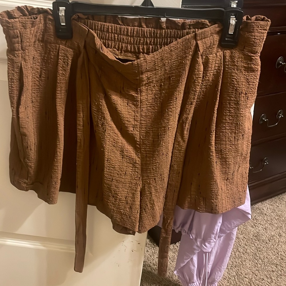 Petite brown shorts worn once